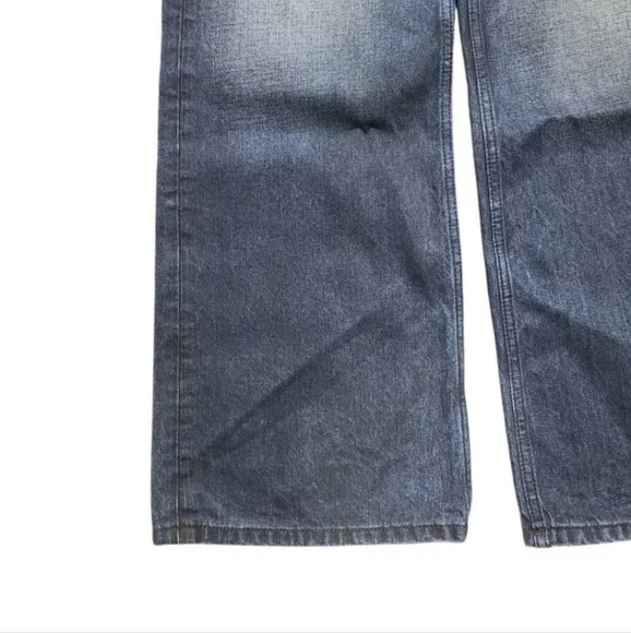 New Re/done Redone 70s Ultra High Rise Wide Leg Jeans 27 Midnight - Picture 2 of 3